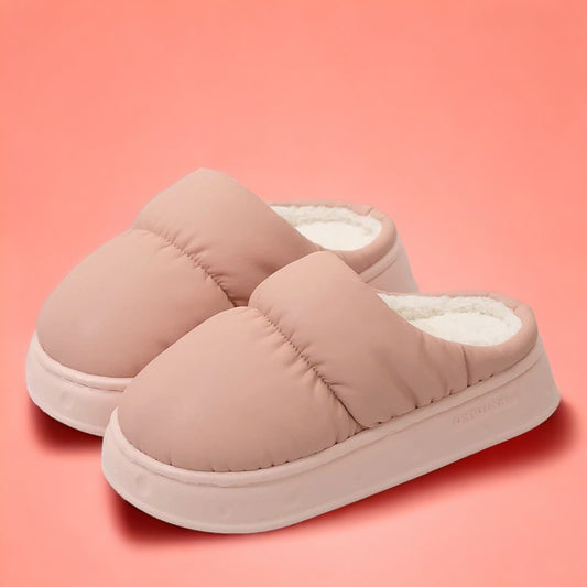 Bluflee Originals – Pastel Plush Slippers with Non-Slip Sole